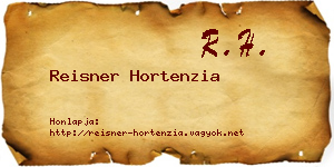 Reisner Hortenzia névjegykártya